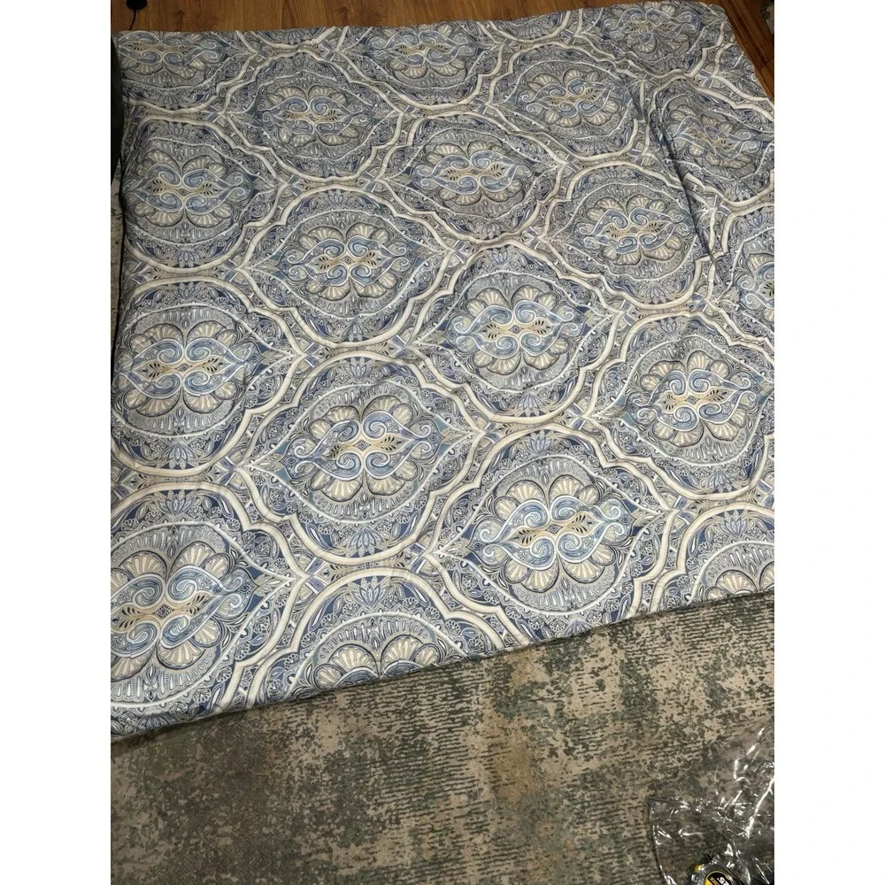 Charter Club Amara Paisley 100% Cotton Comforter Full Reversible With 2 Shams